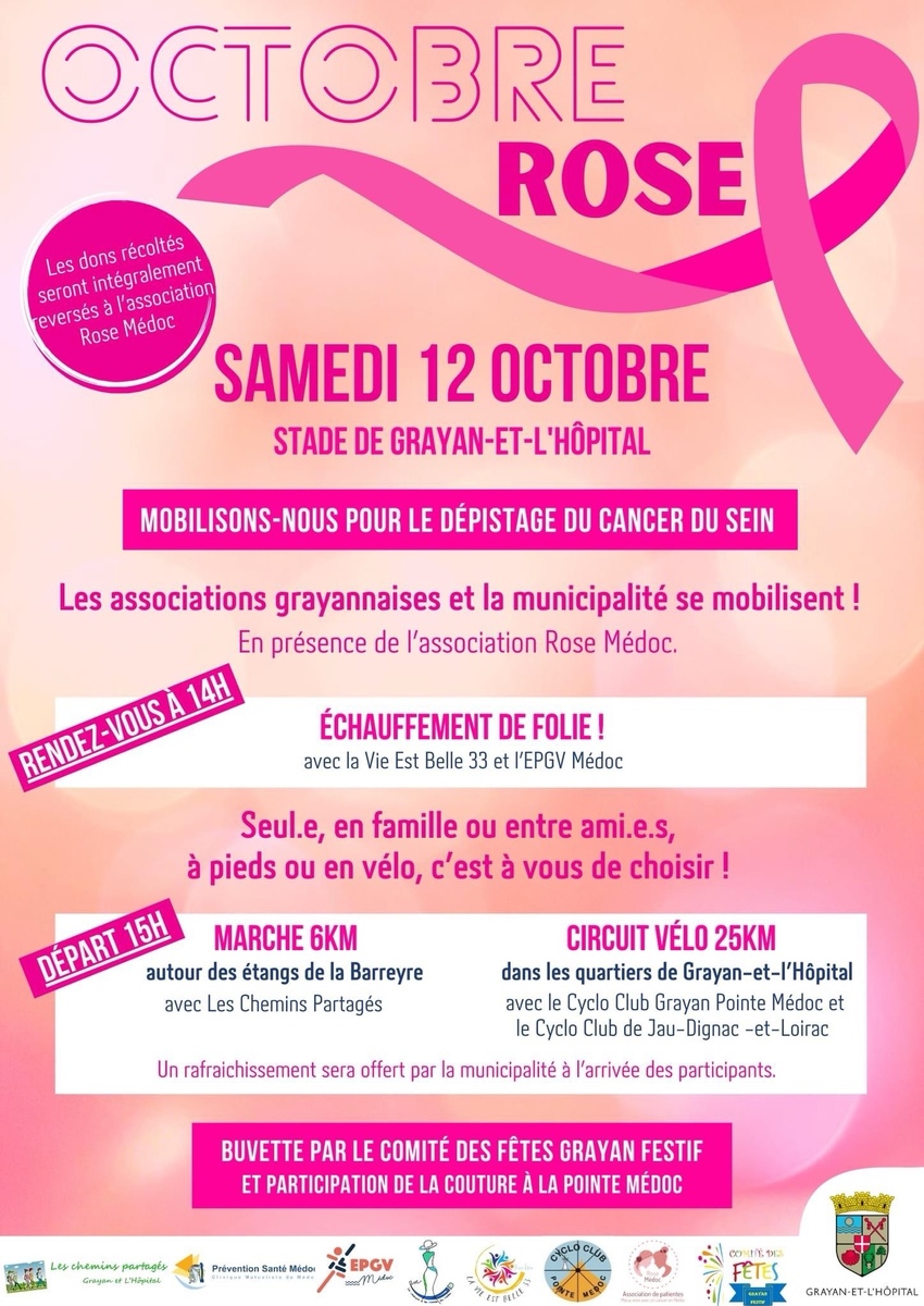 Octobre Rose 12 octobre 14h