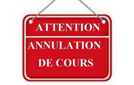 Annulation séance longe cote 29/8