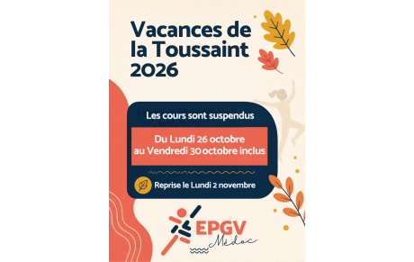 Vacances de la Toussaint 2026
